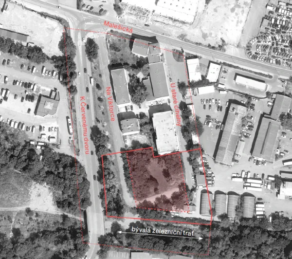 BD Červený dvůr mapa